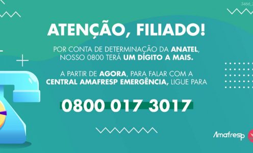 Alteração no 0800 da Central Amafresp Emergência
